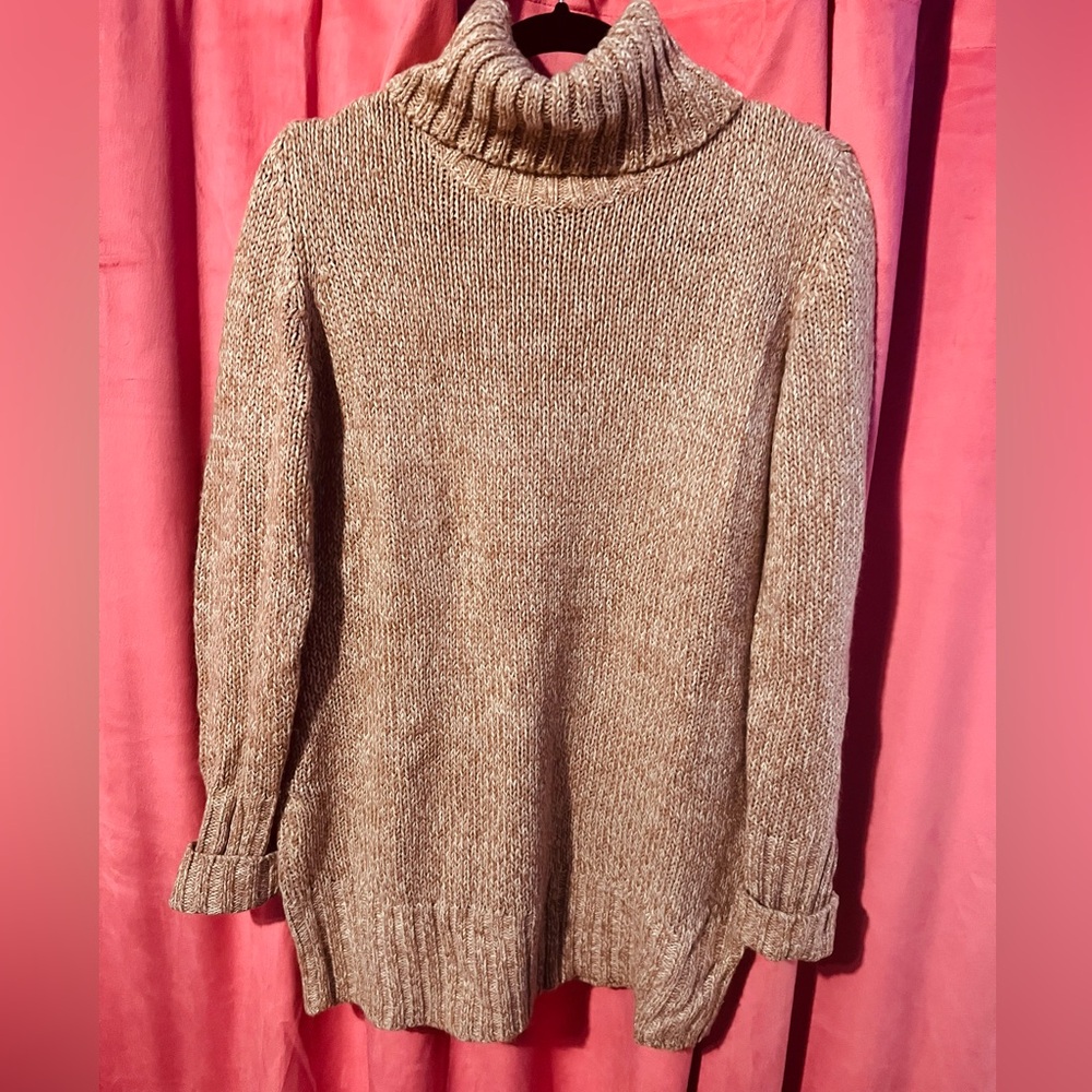 VENUS Heather Pink Turtleneck Neck Sweater